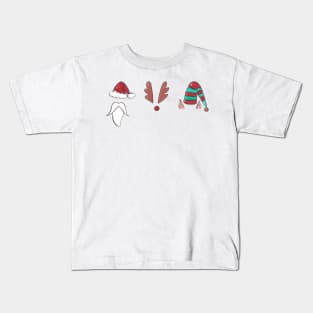 Santa, Rudolph and an Elf Walk into a bar... Kids T-Shirt